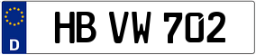 Trailer License Plate